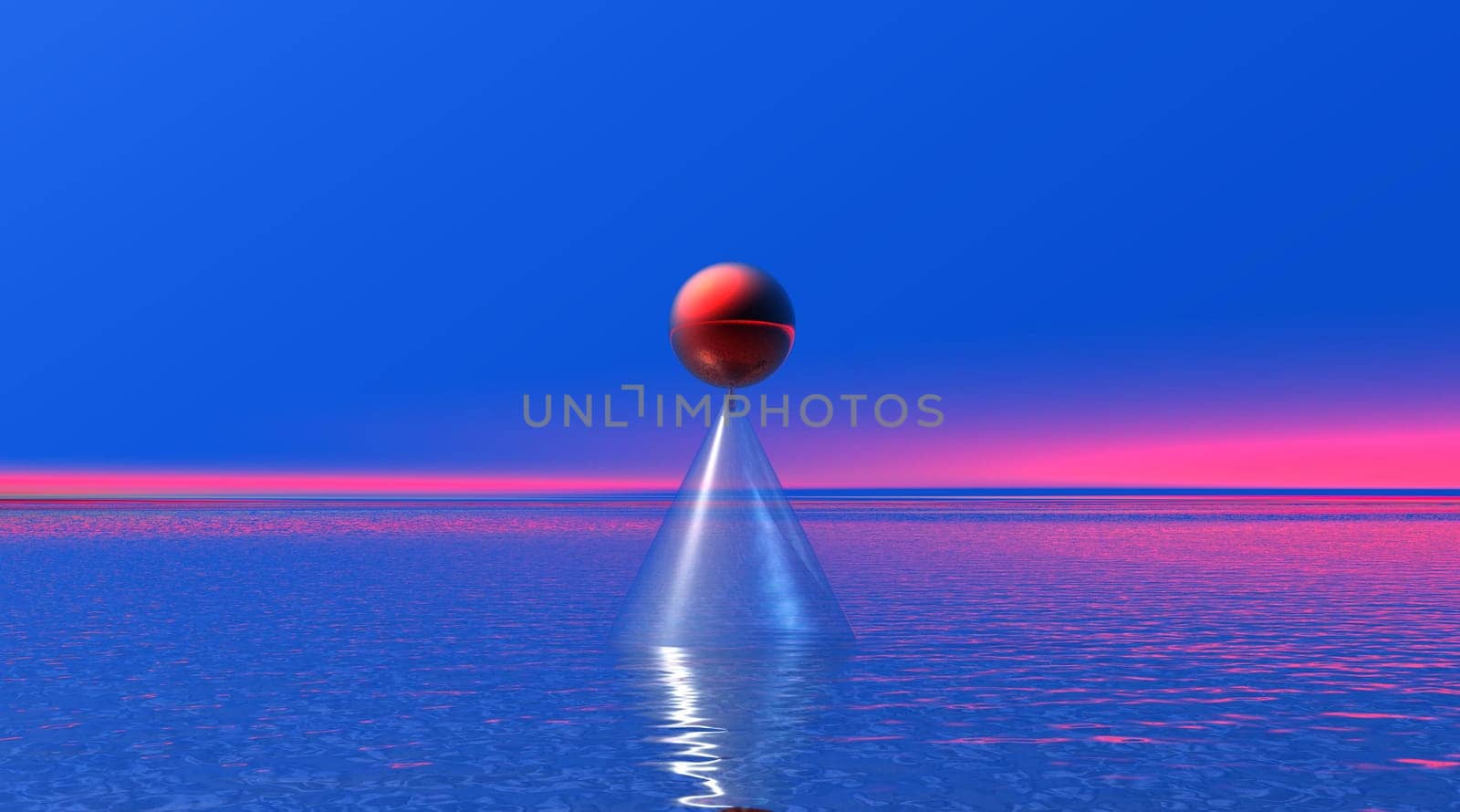 Peaceful red ball