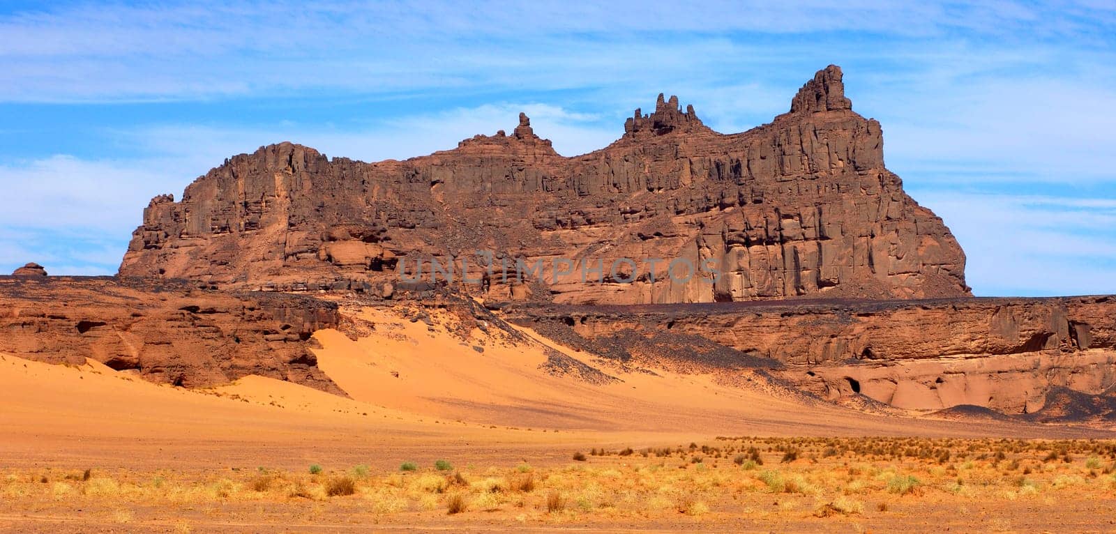 Akakus Mountains in the Sahara Desert,Libya
