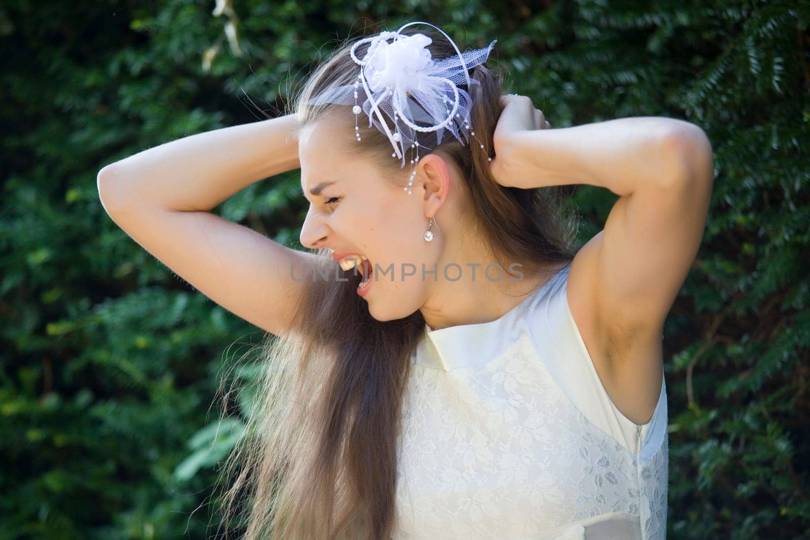 screaming and crying bride