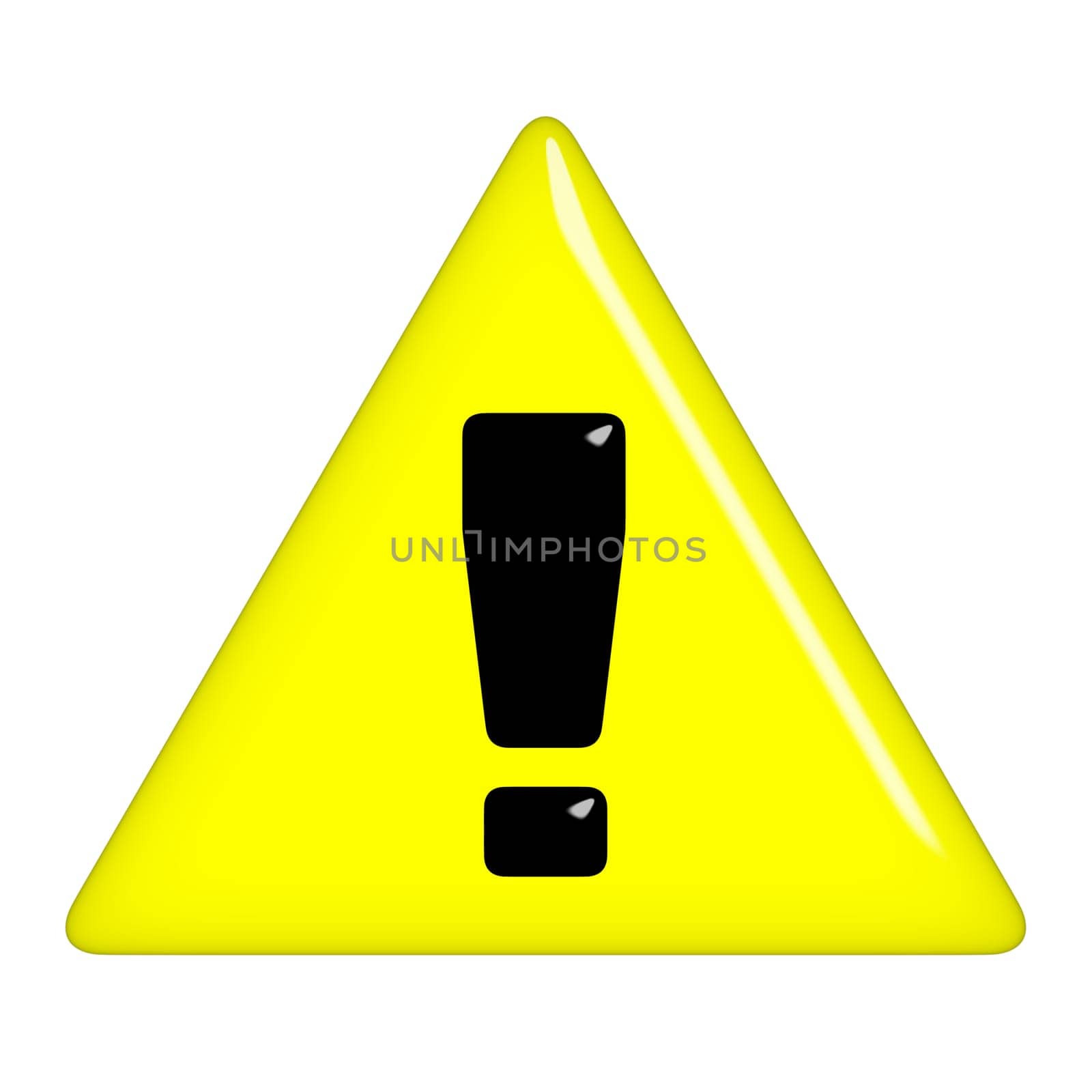 3D Warning Sign