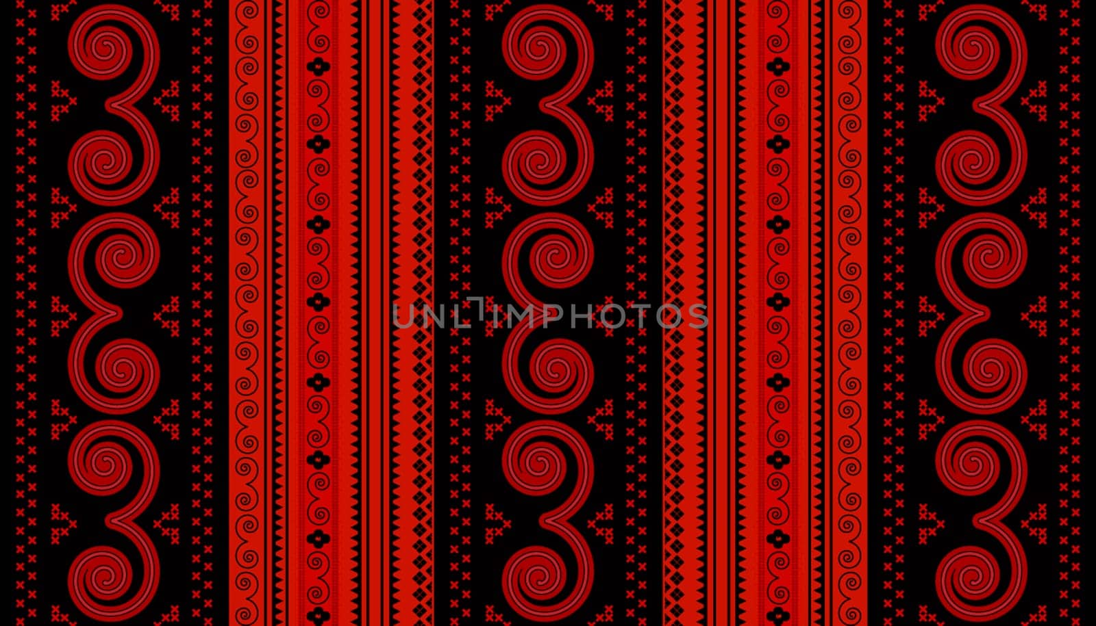 Ornamental design with repeating geometric shapes
