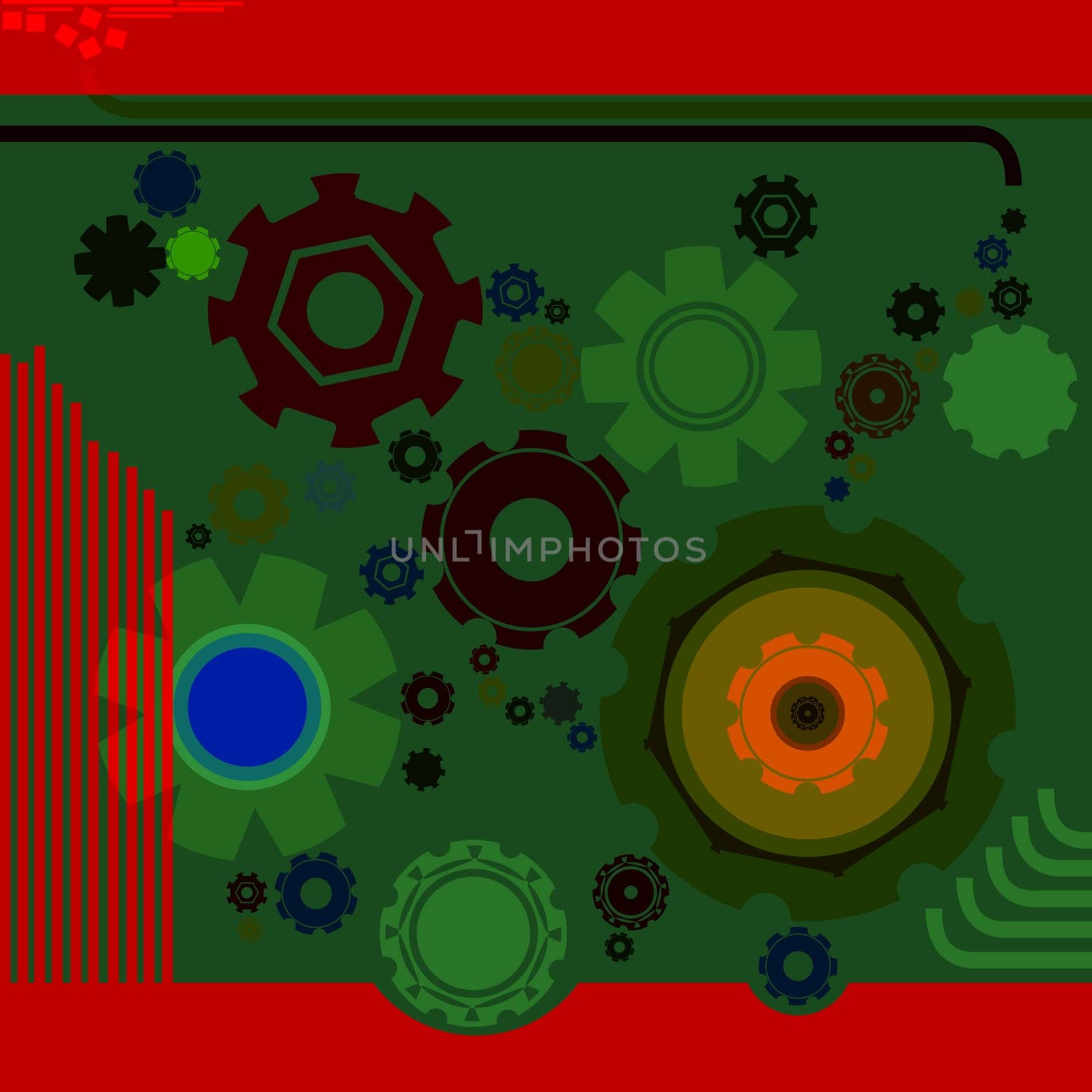Background with gears