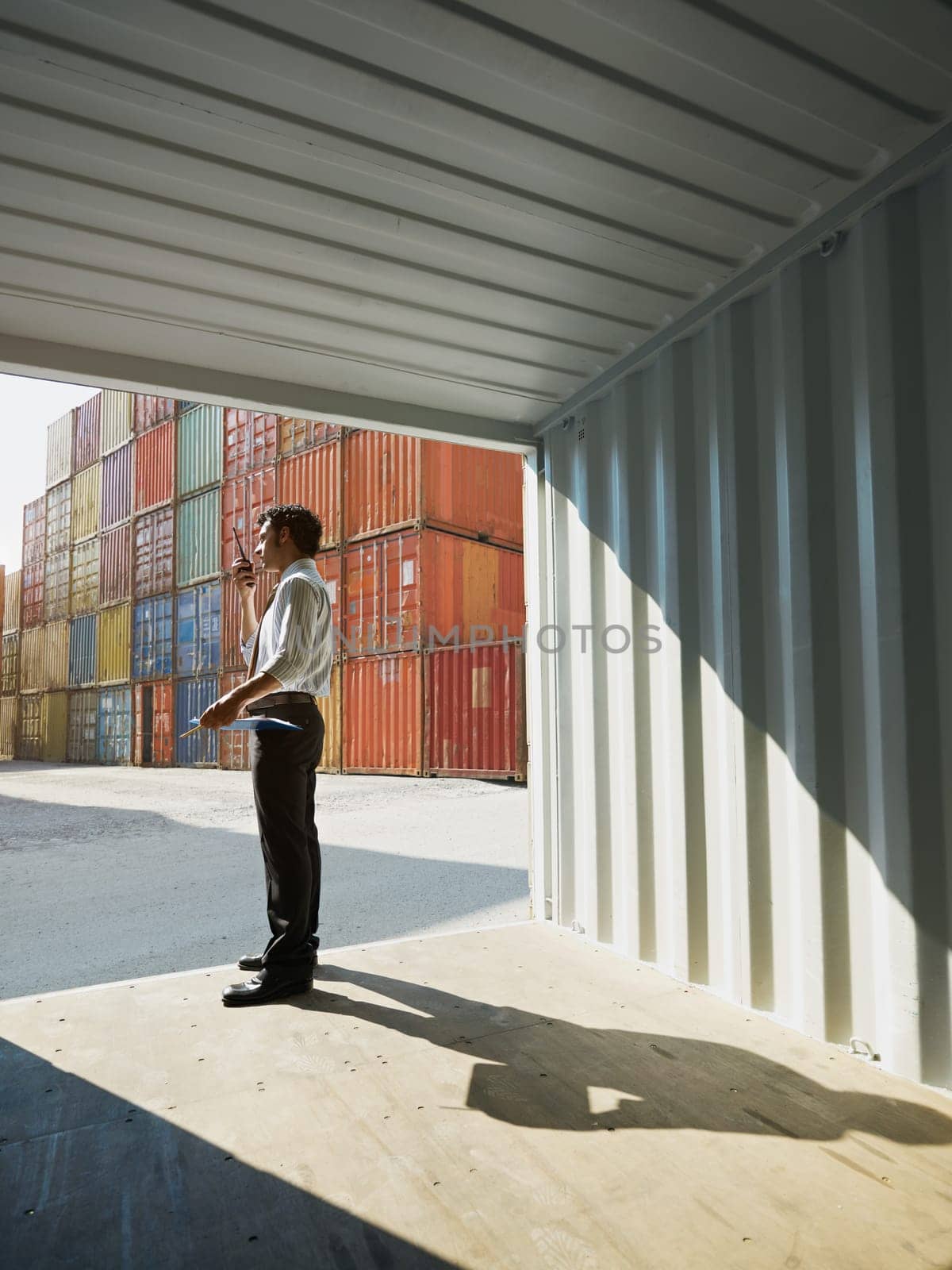 industrial worker in warehouse