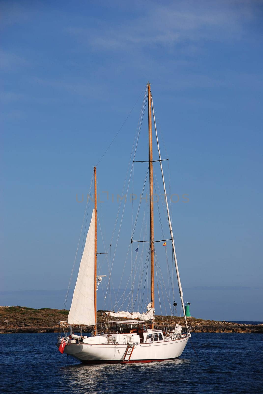 white sailboat