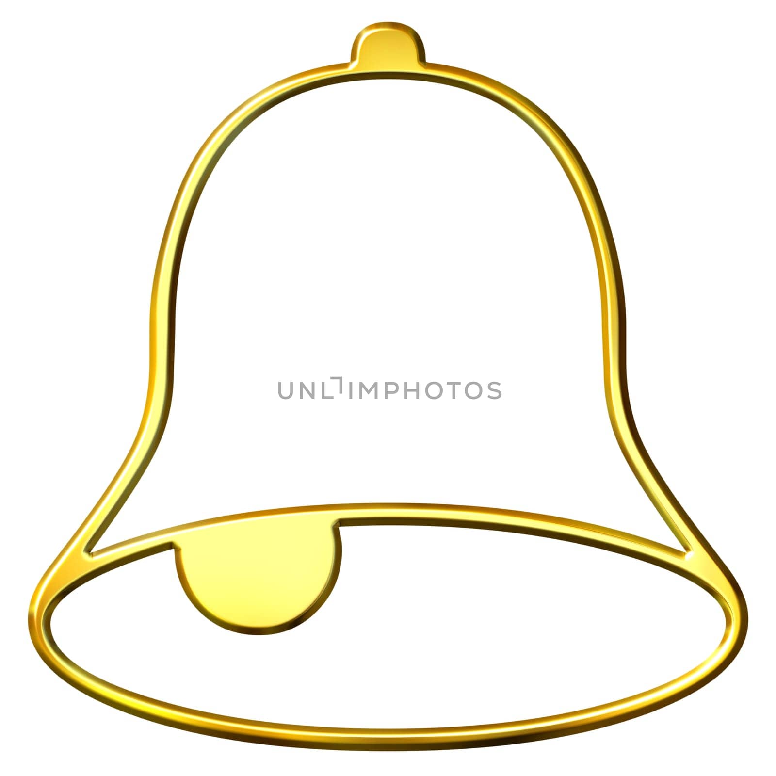 3D Golden Bell