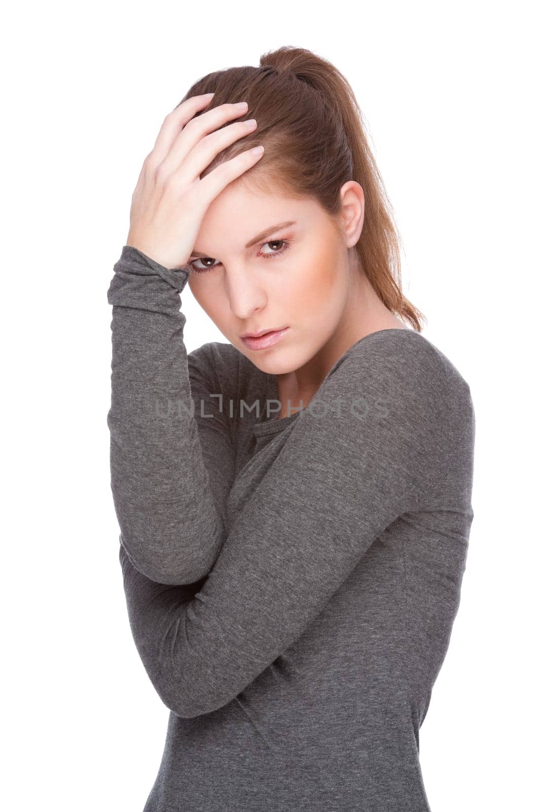 Woman with headache