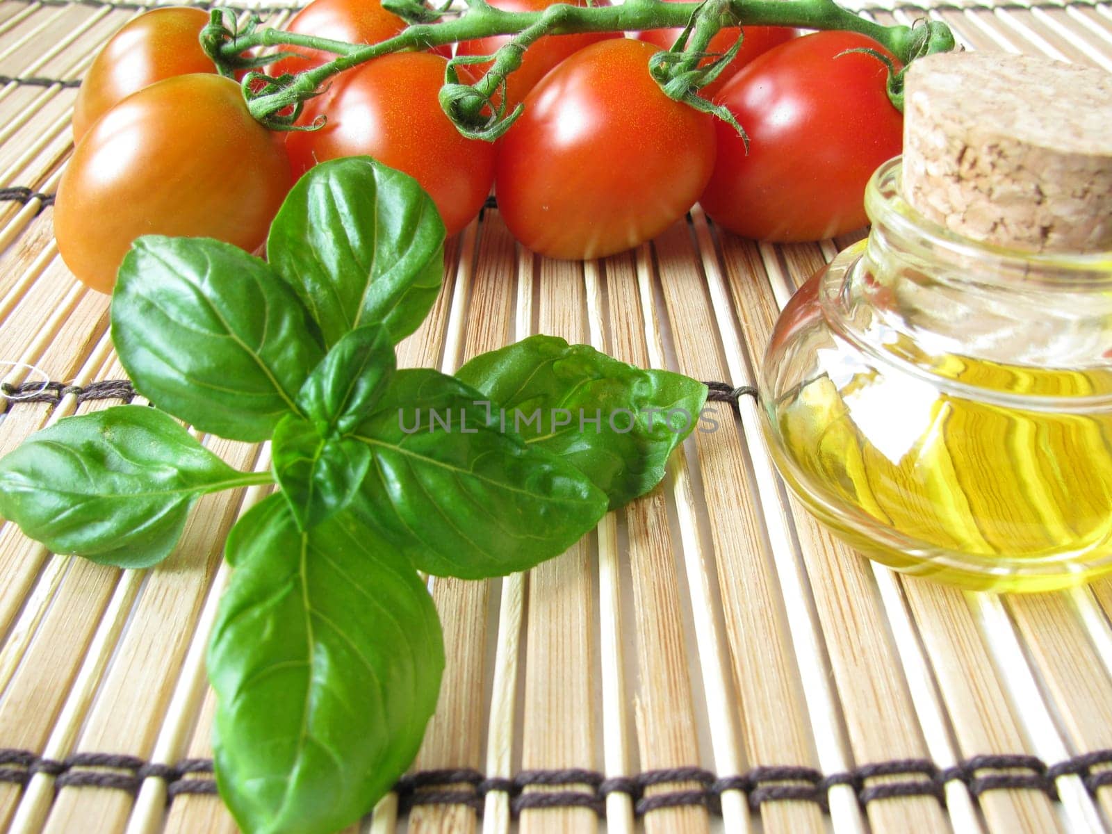 Tomato,basil and olive oil