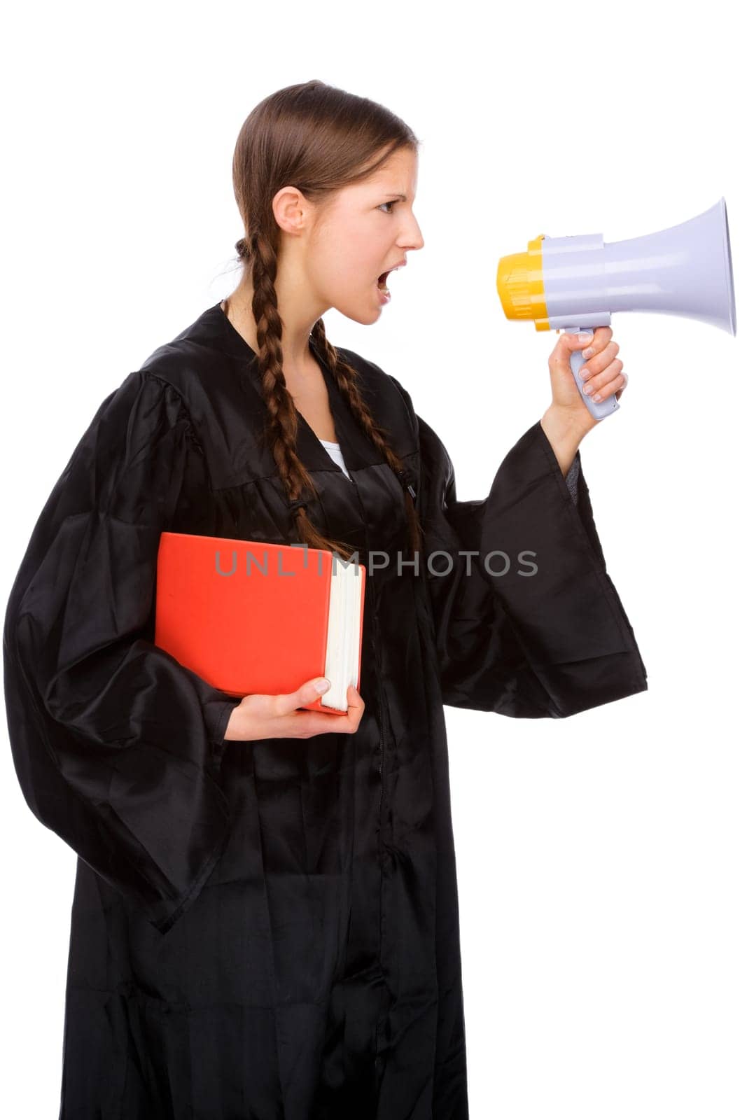 Lawyer with megaphone