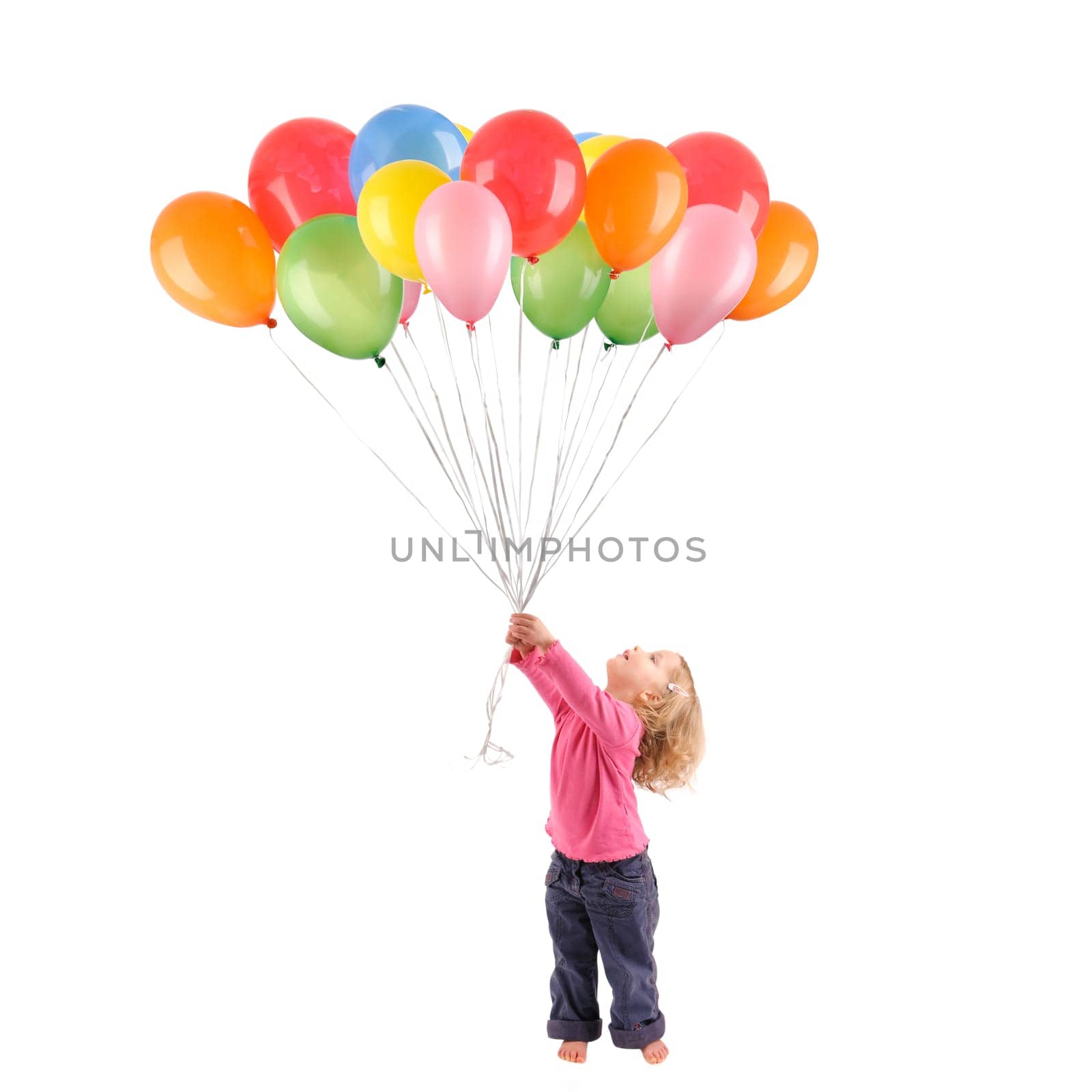 Child with balloons
