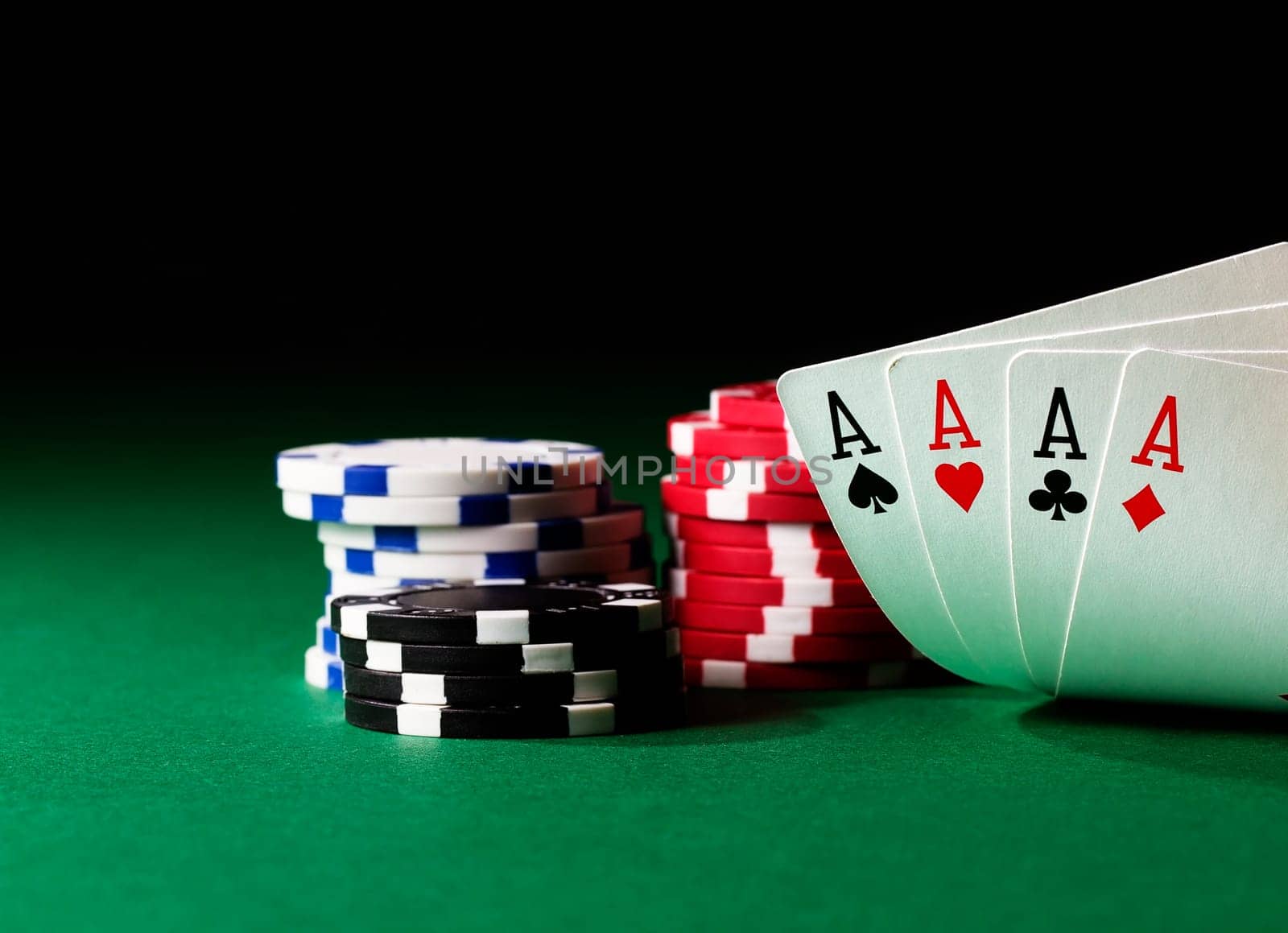 Four Aces on Gruen with Chips