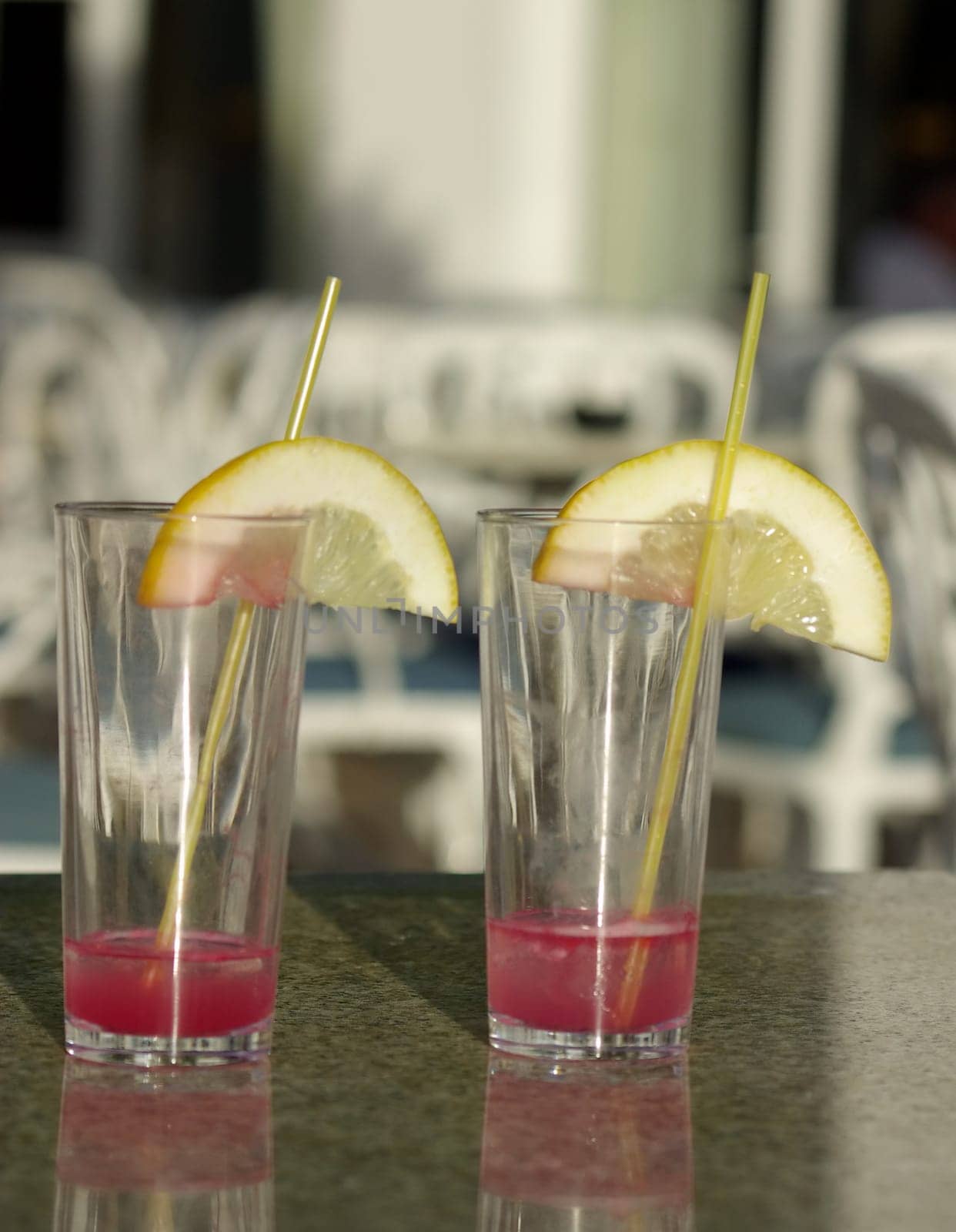 Empty cocktail glass