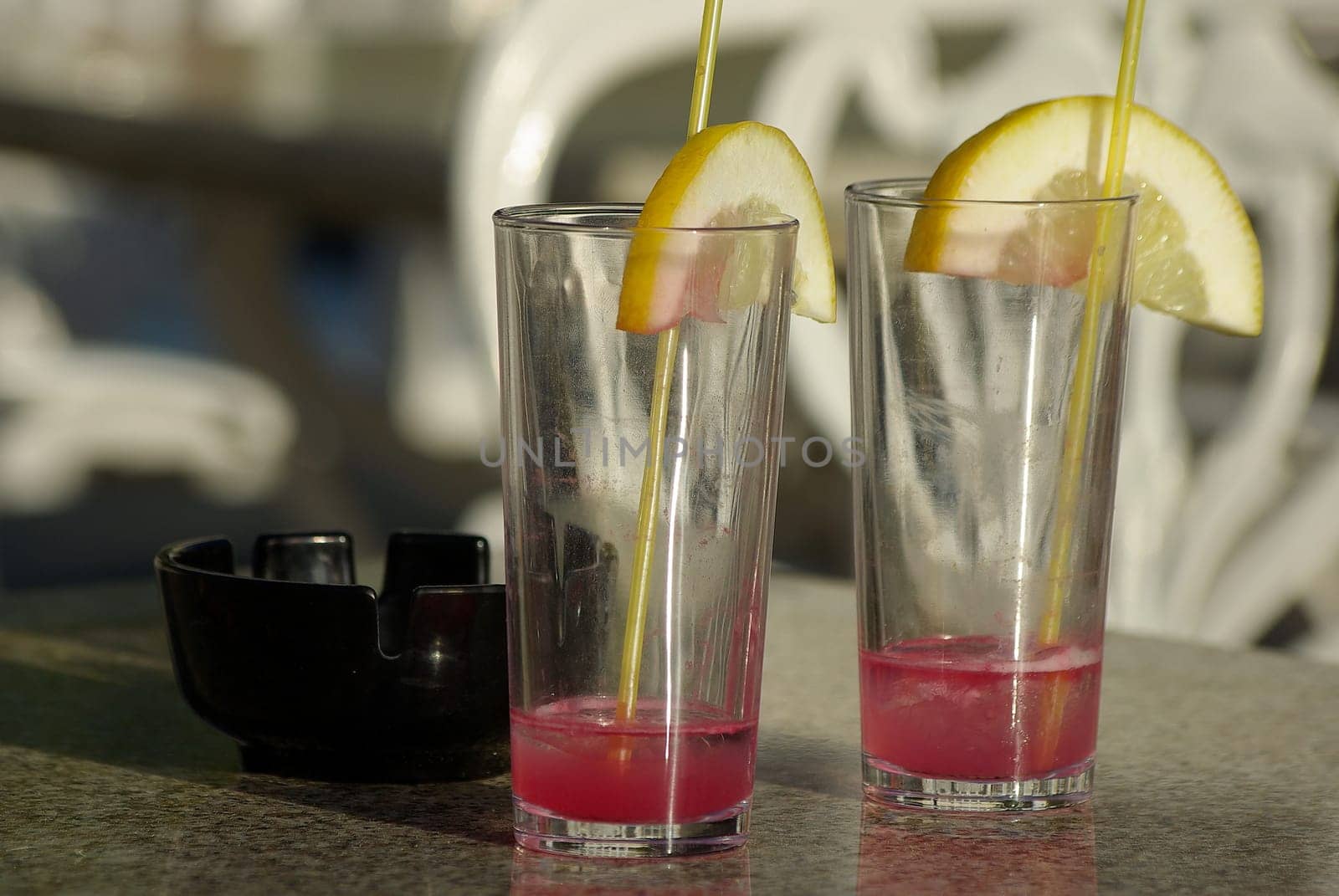 Empty cocktail glass