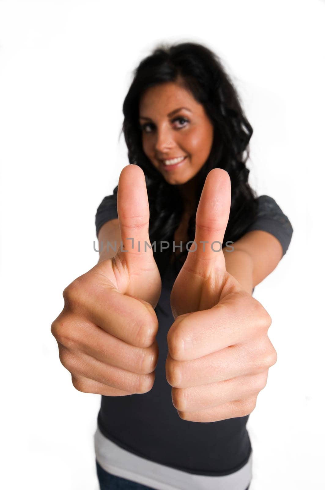 two thumbs one face