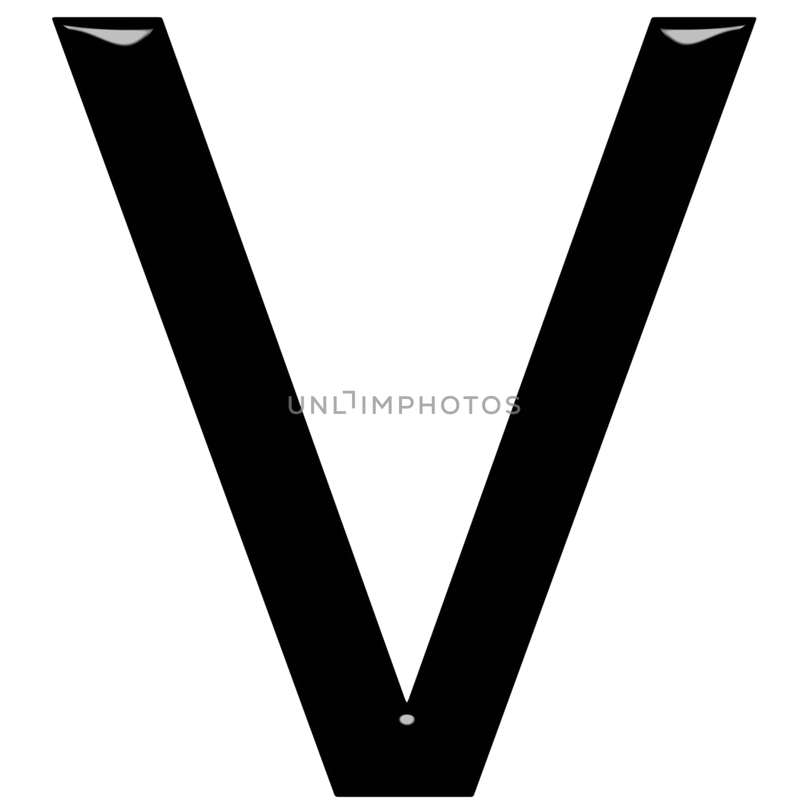 3D Letter V