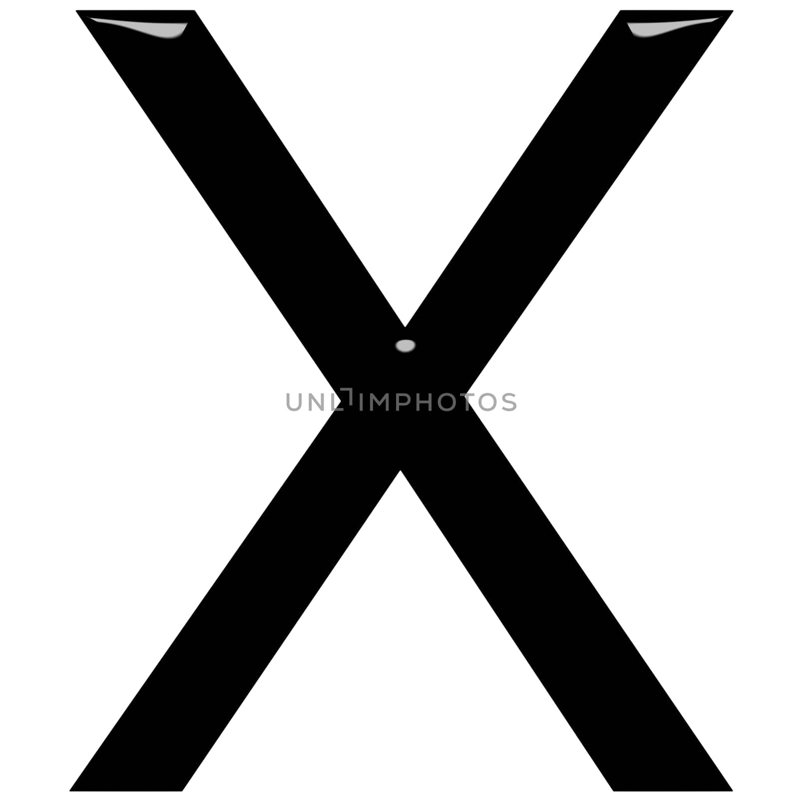 3D Letter X