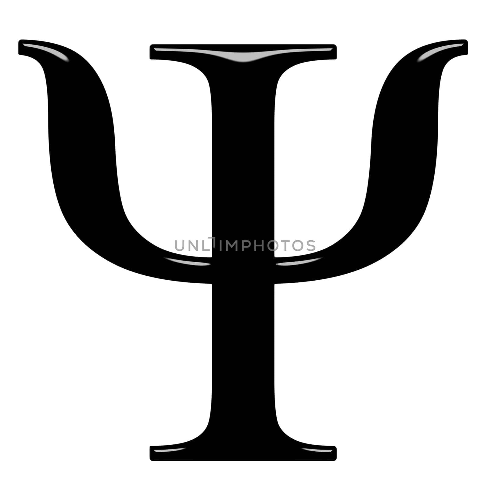 3D Greek Letter Psi