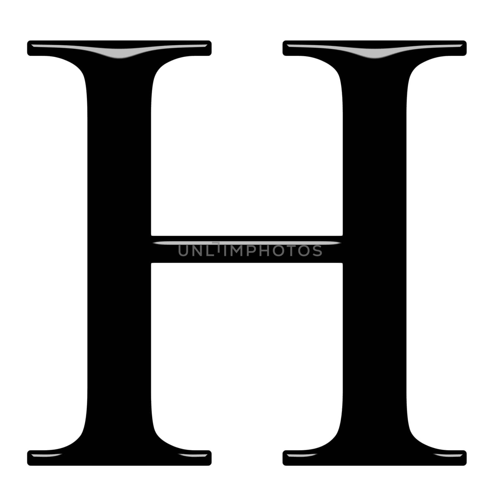 3D Greek Letter Eta