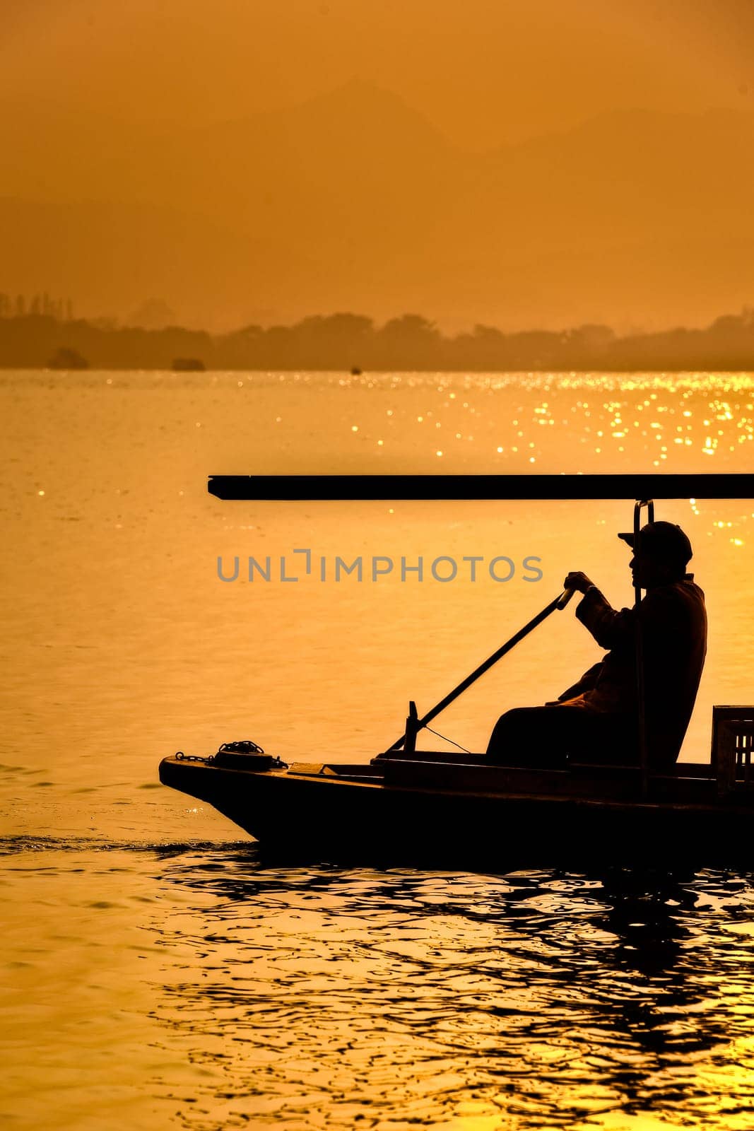 Rowing boat in China