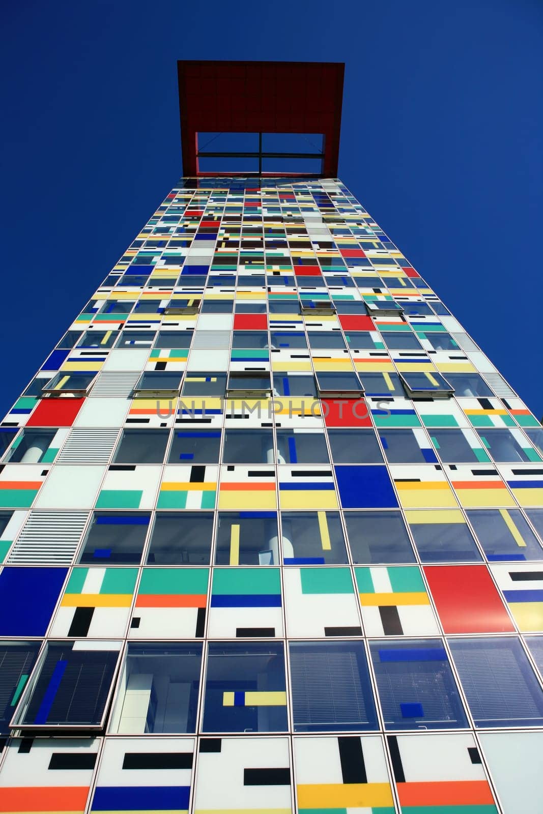 colourful house façade in the Media Harbour