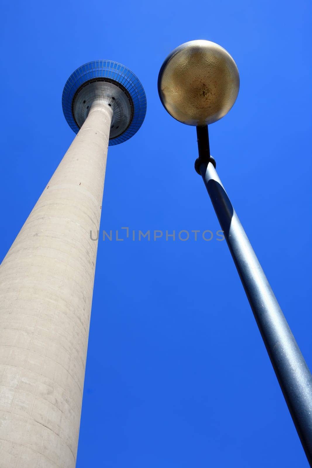 Street lamp at the Rhine Tower