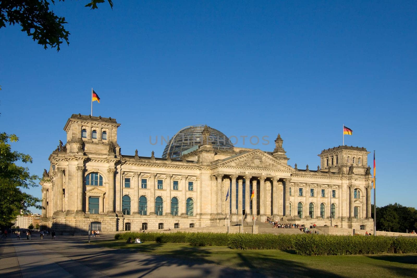 Reichstag in the evening