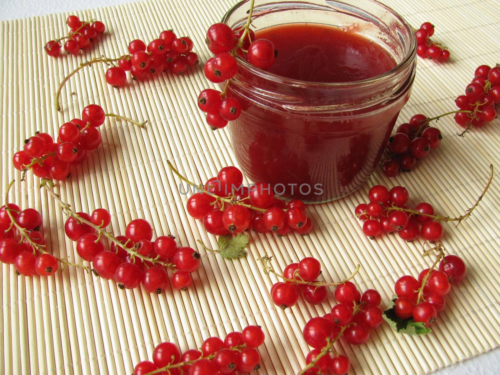 Homemade blackcurrant jam