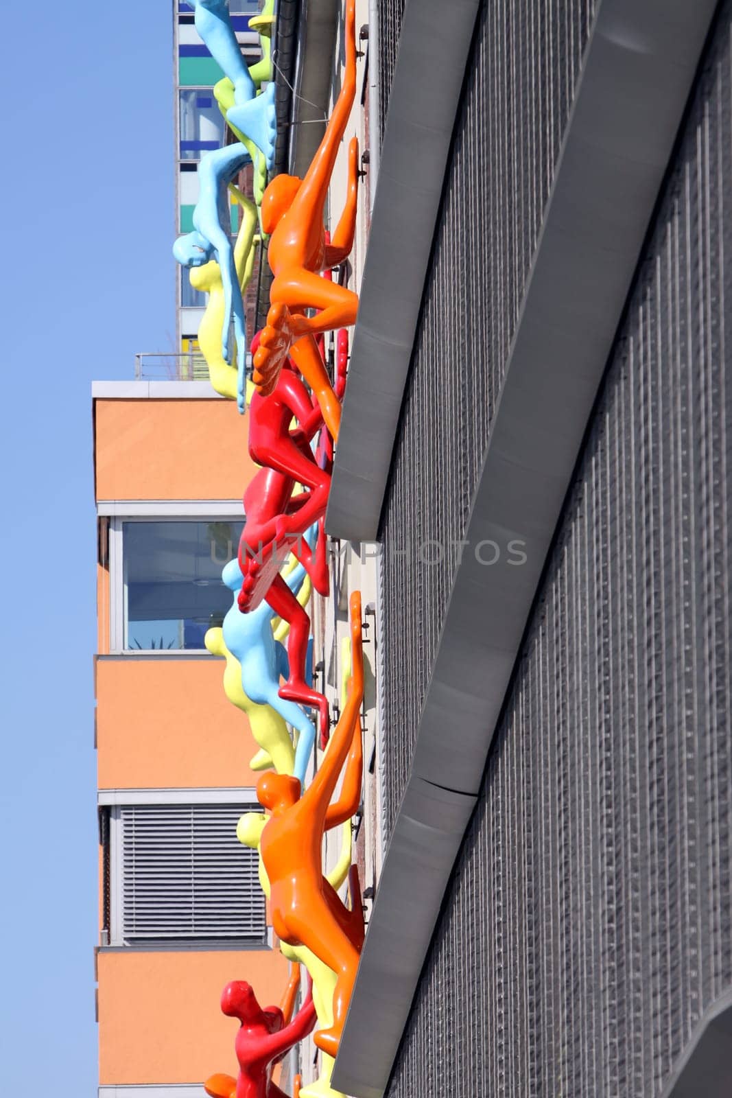 Artistic façade of the building in the Media Harbour