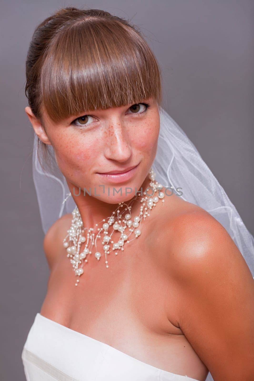 portrait of smiling bride