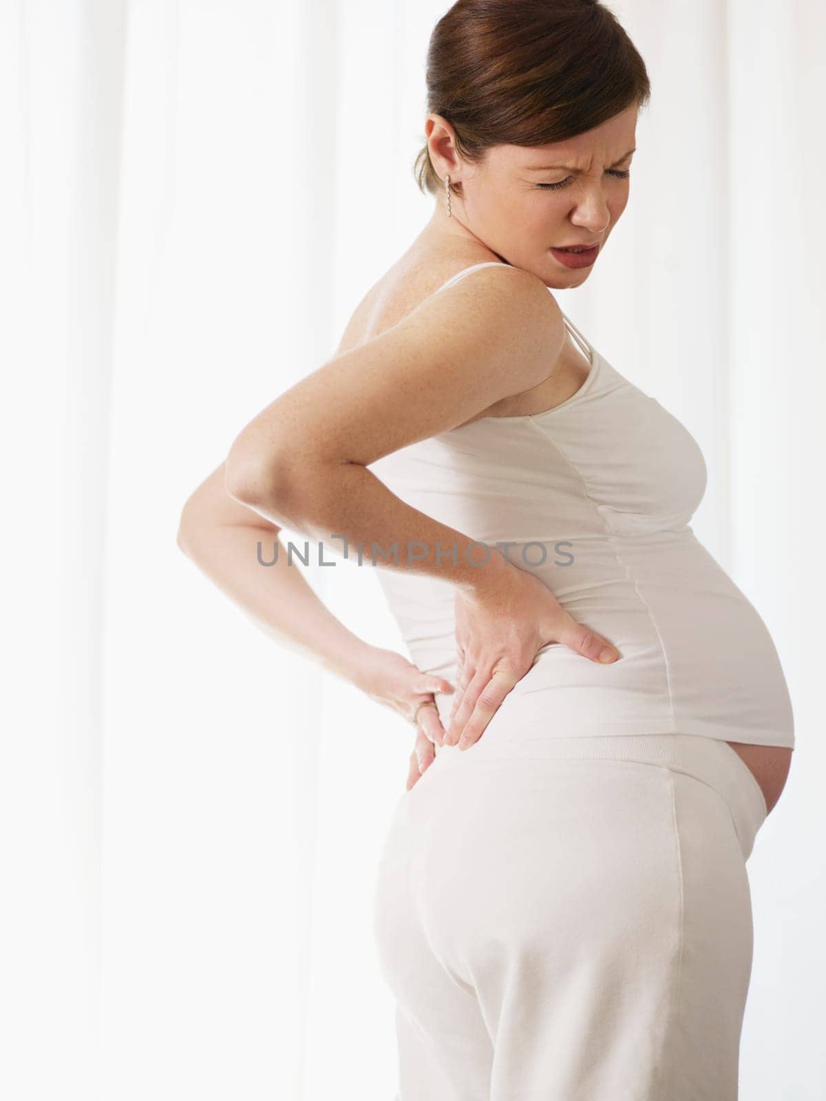pregnant woman drinking water