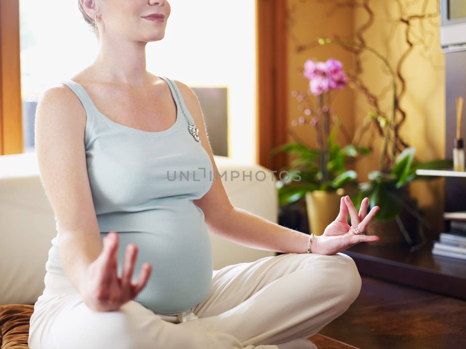 pregnant woman drinking water