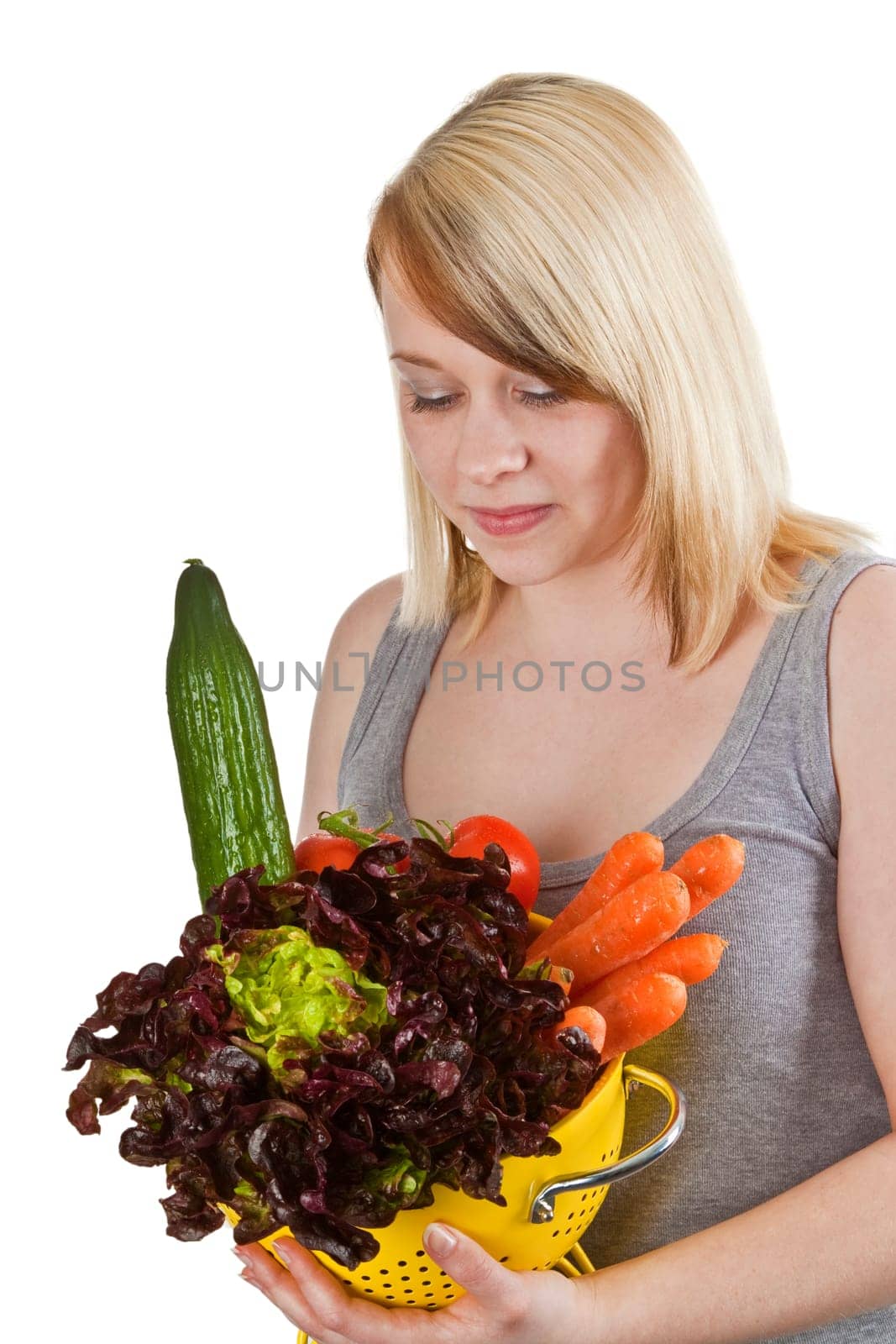 Uncooked vegetarian food