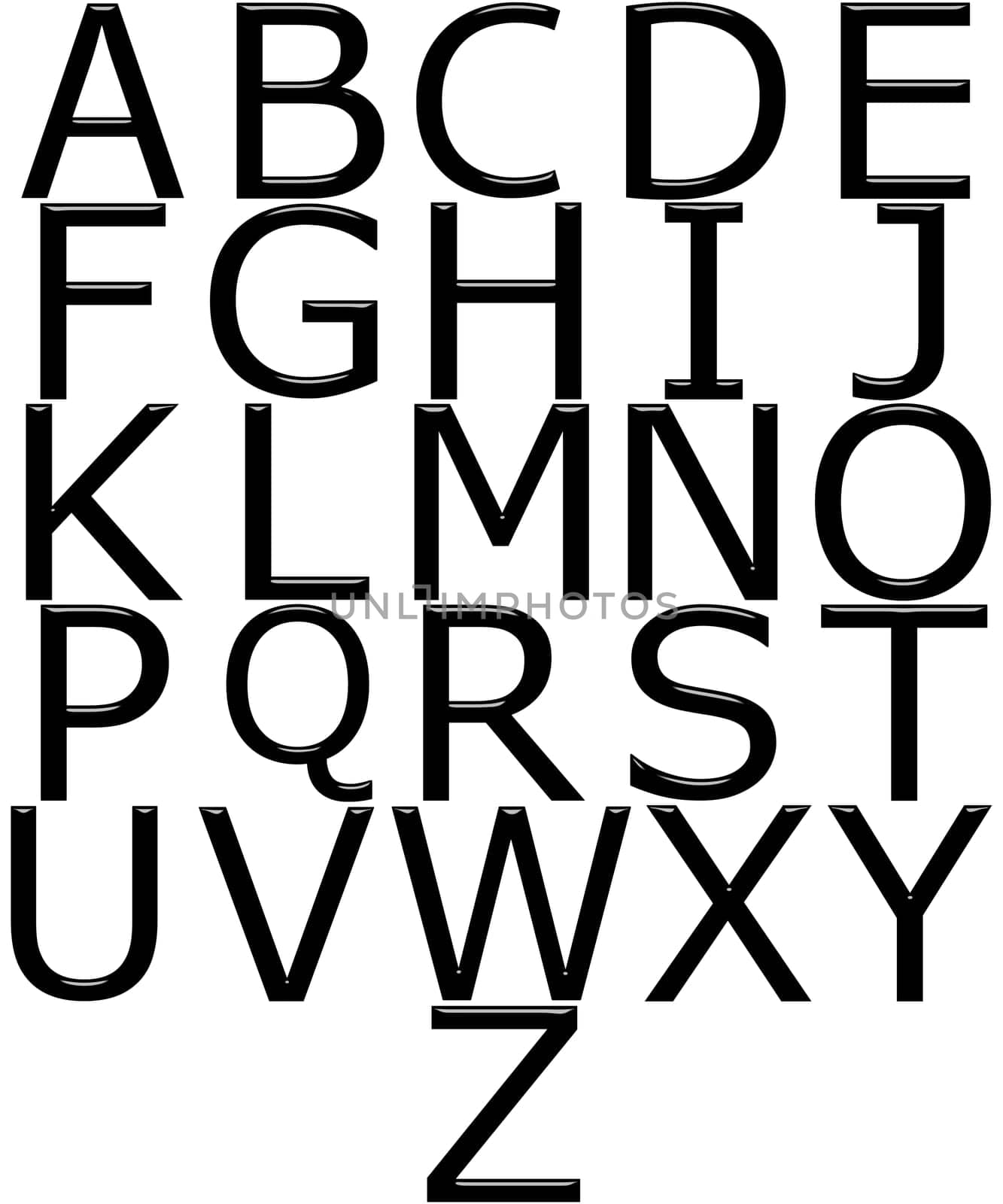 3D Alphabet