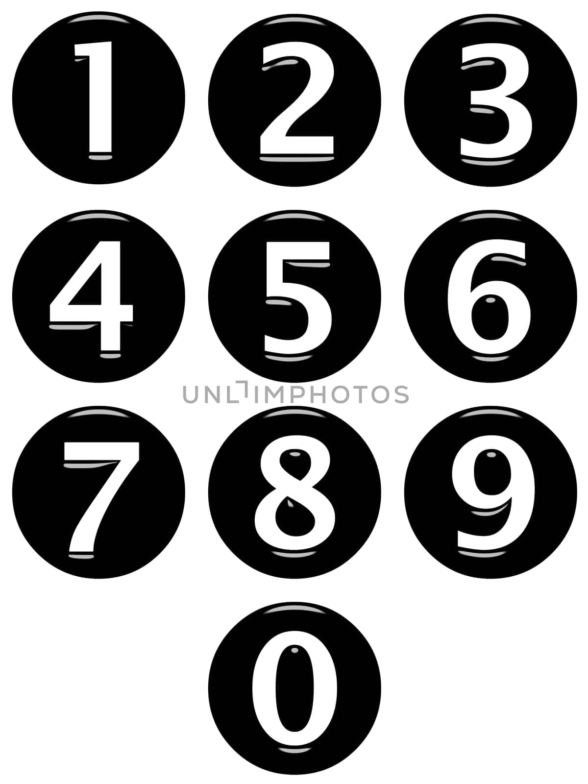 3D Framed Numbers