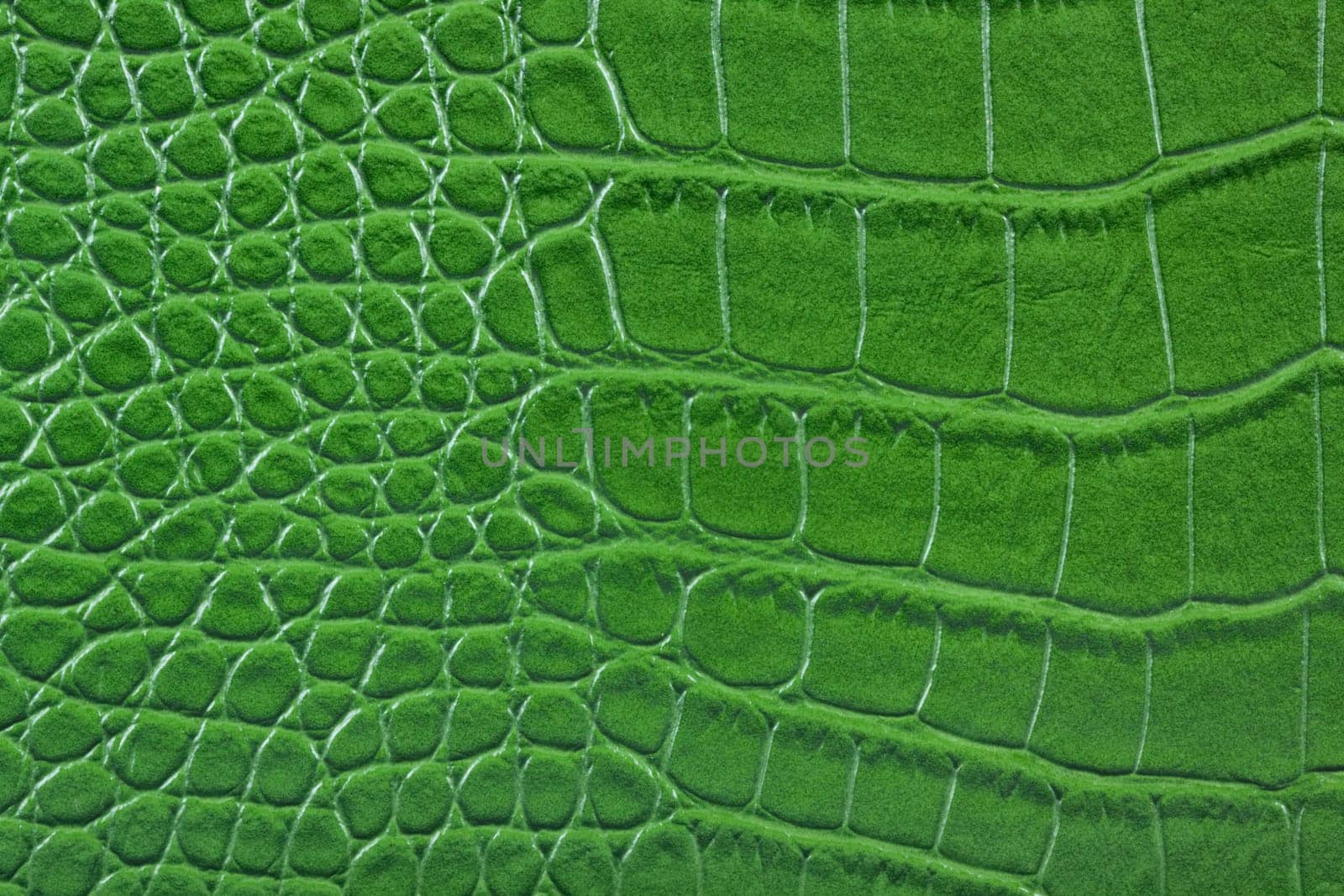 Green leather.