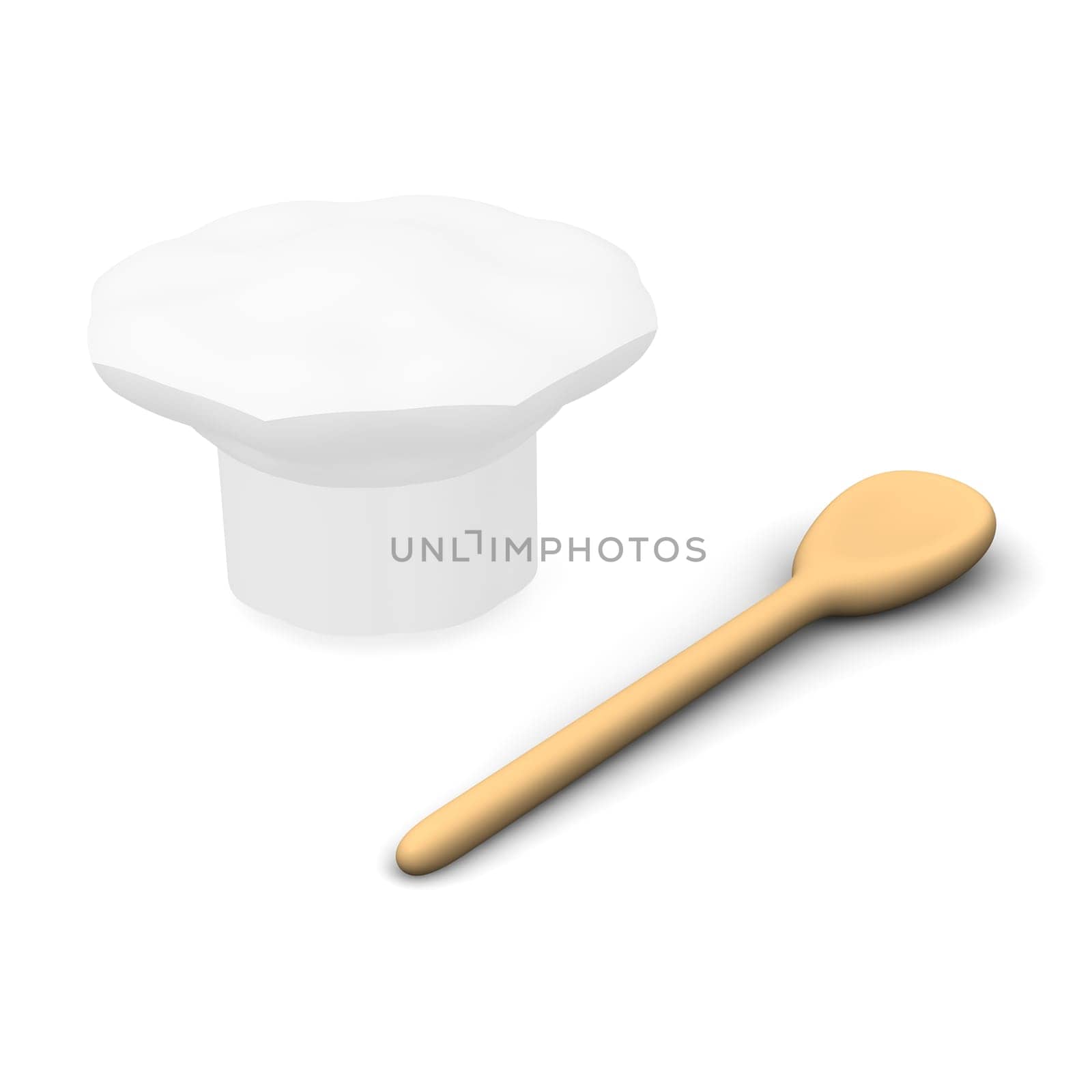 Cook cap and spoon