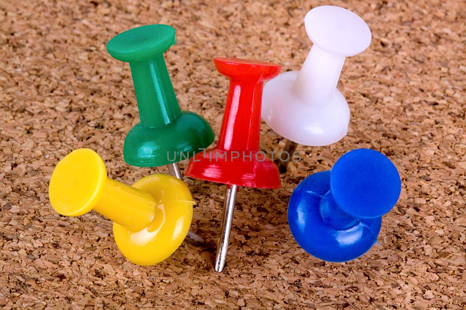 Push pins closeup.