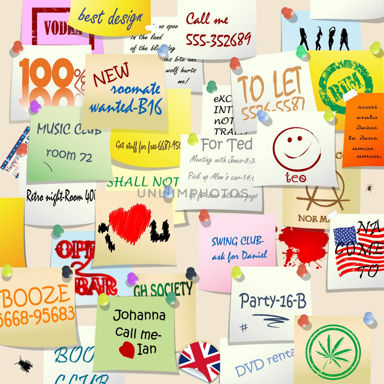 College wall adds