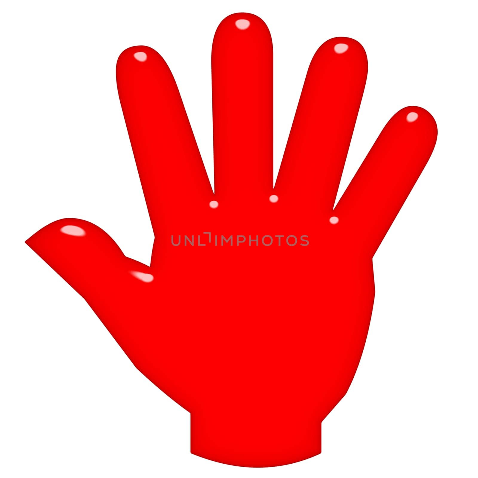 3D Open Hand
