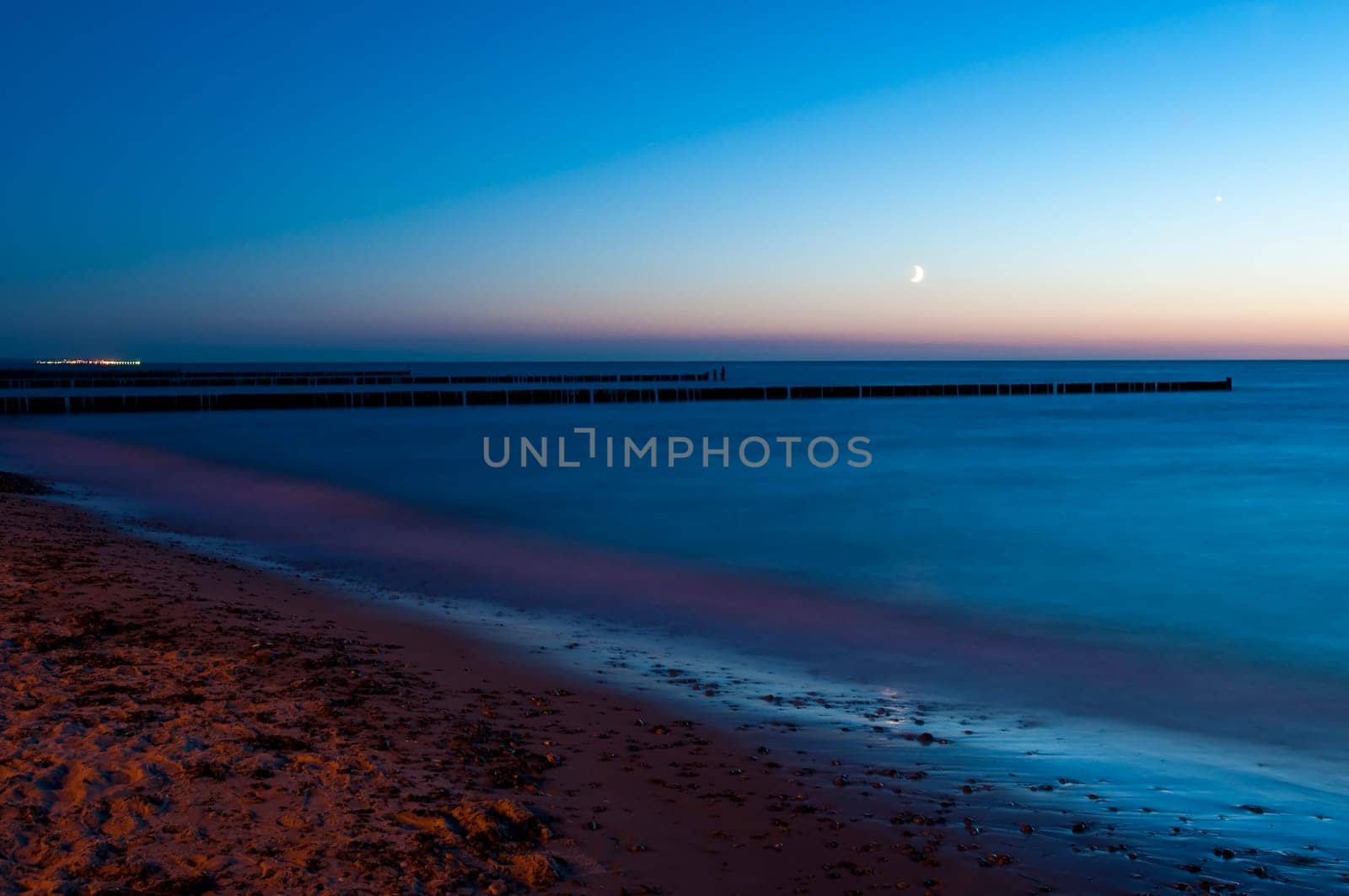 Sunset over the sea