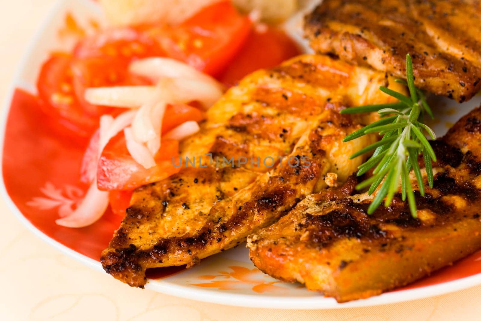 Grill,poultry and bacon
