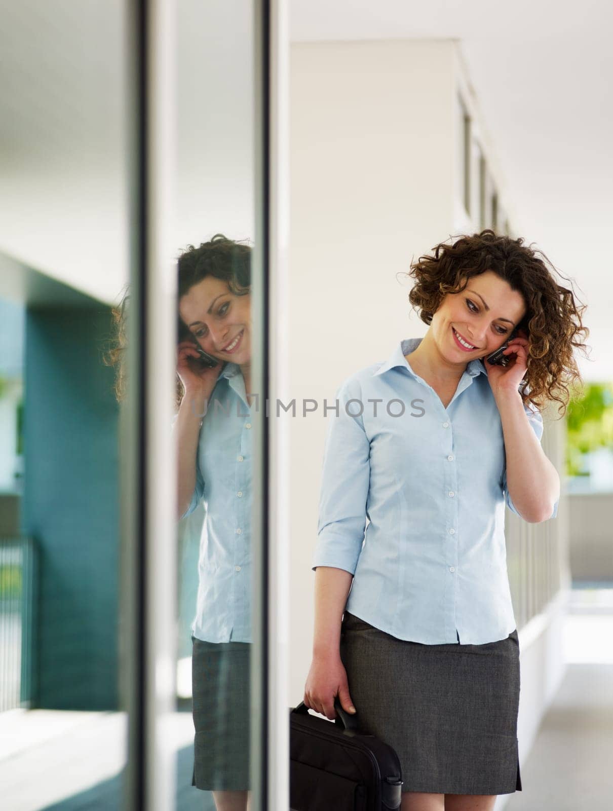 woman looking at camera and smiling