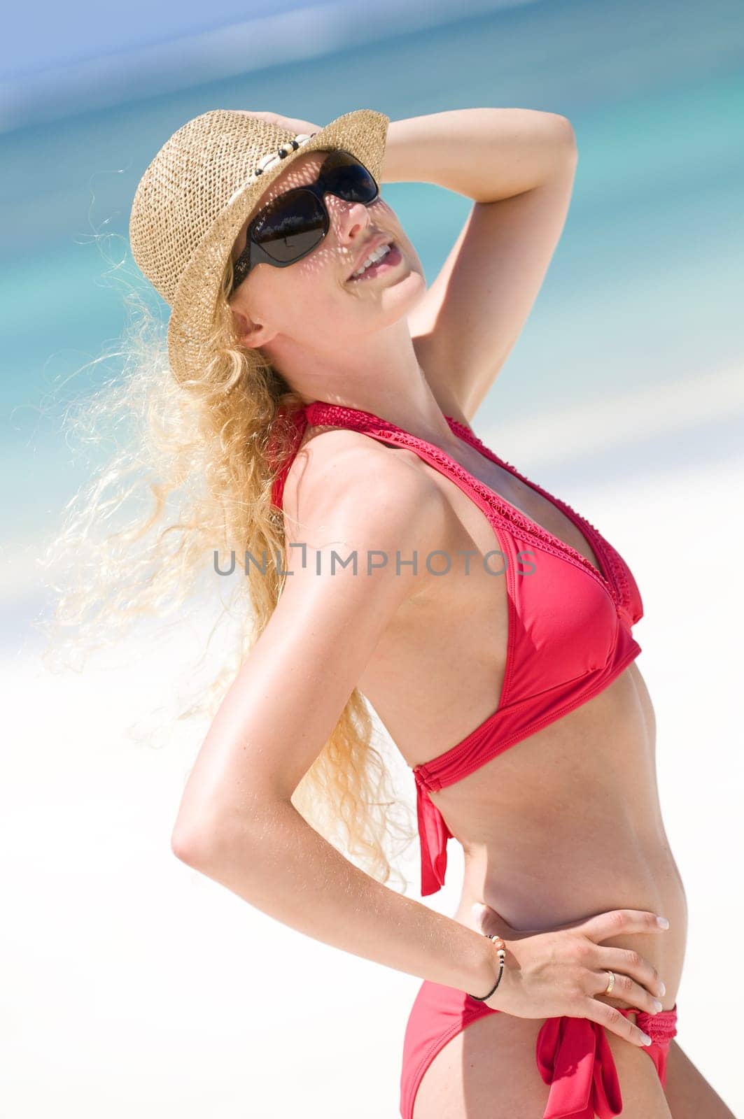 Young woman on the beach