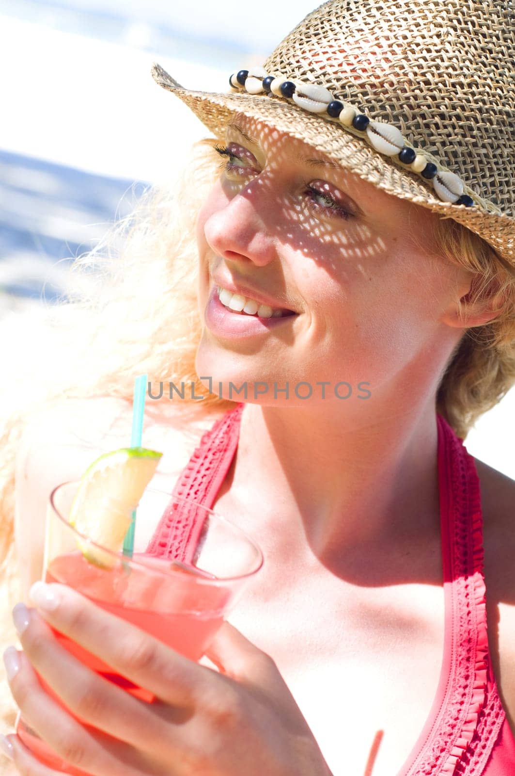 Woman with drink