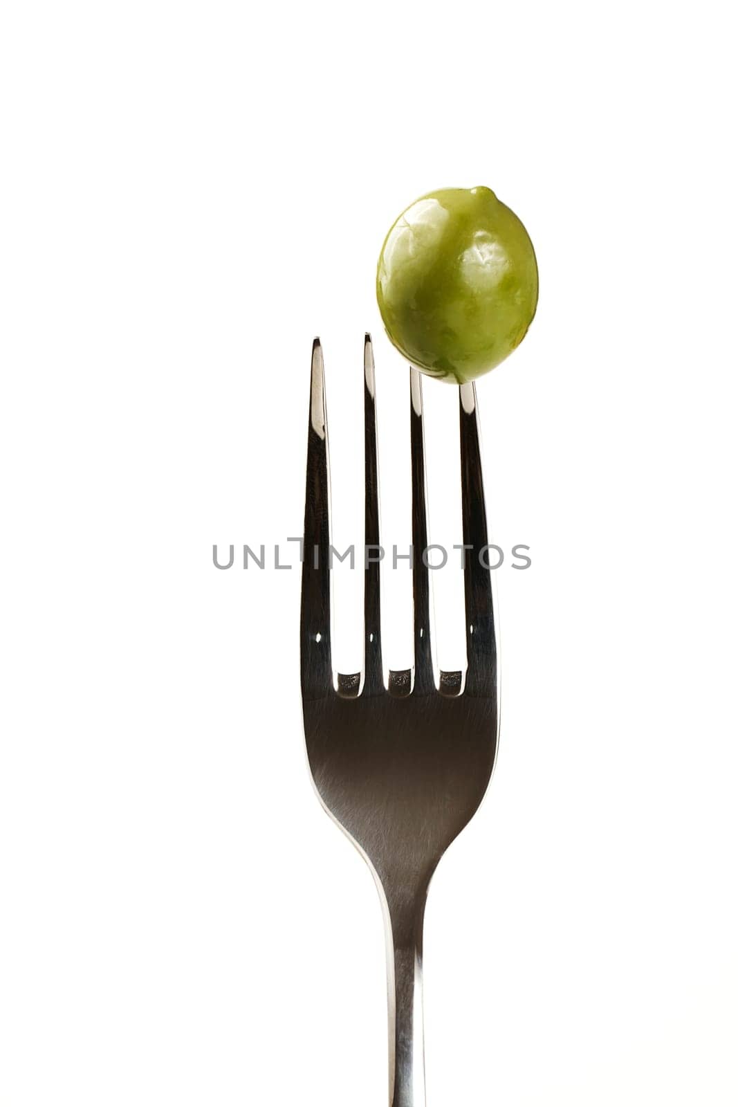 An Olive on Fork