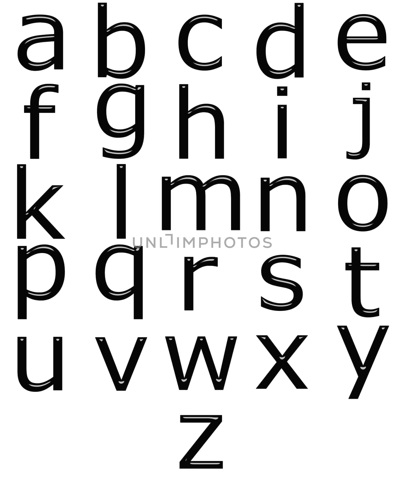 3D Alphabet