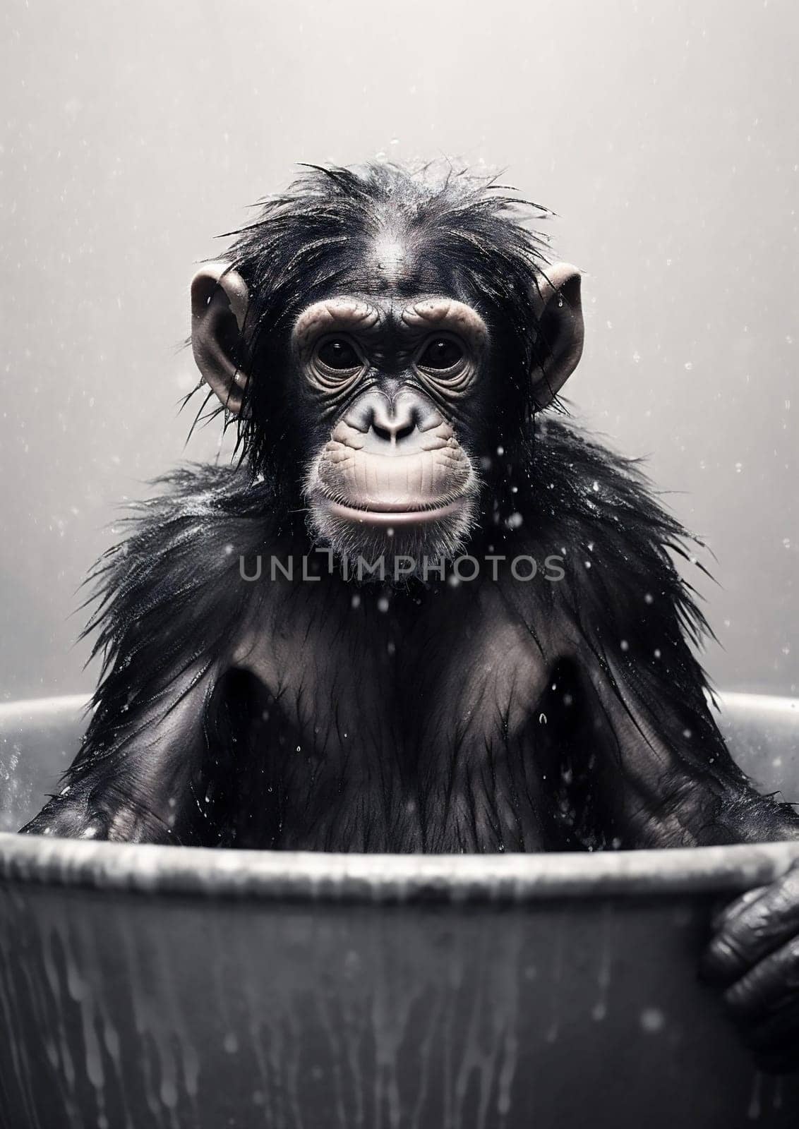 Ape wild wildlife mammals nature endangered africa animals portrait monkey face primate by Vichizh