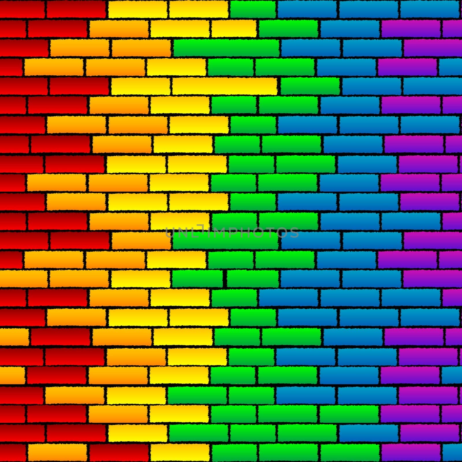 Rainbow wall