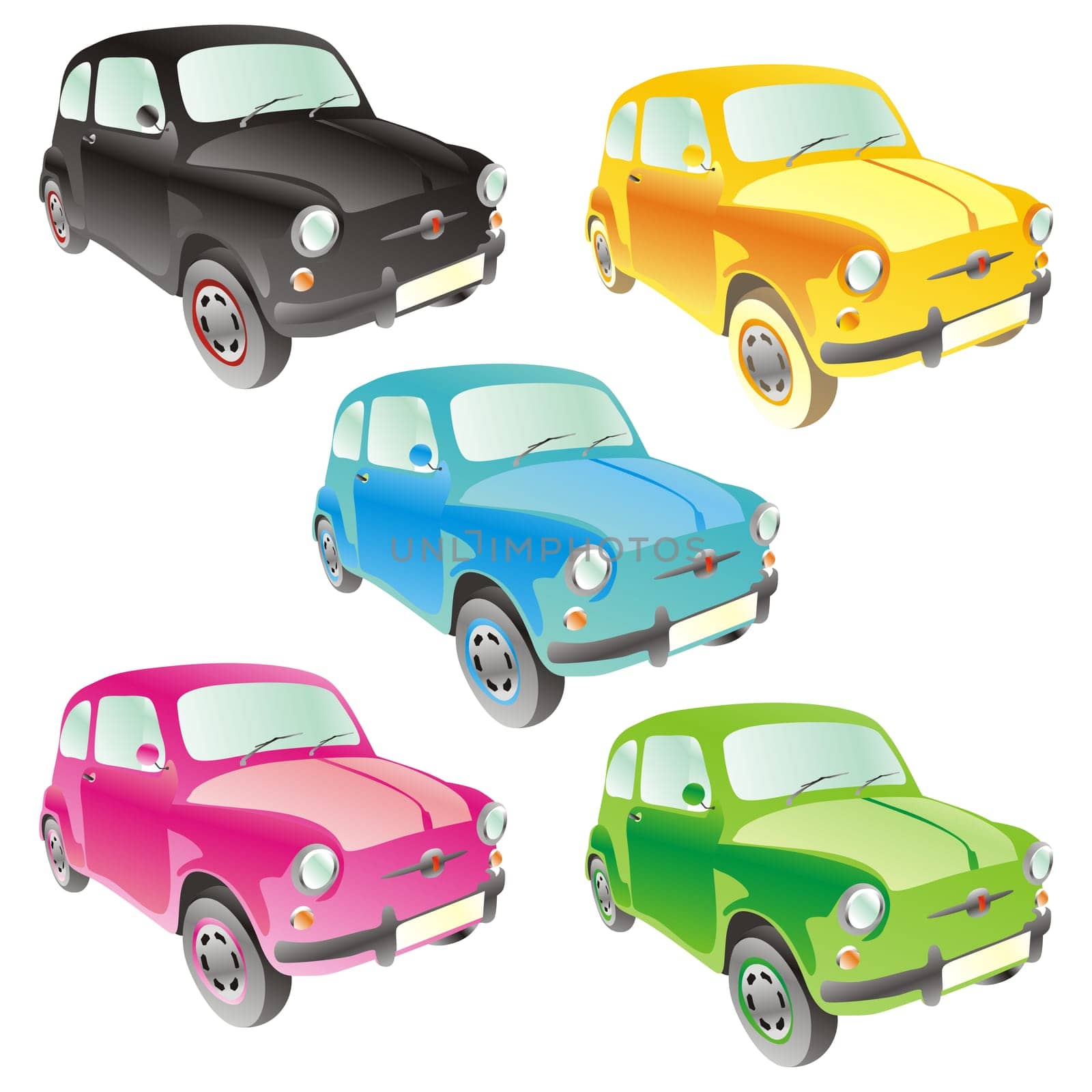 isolated cars