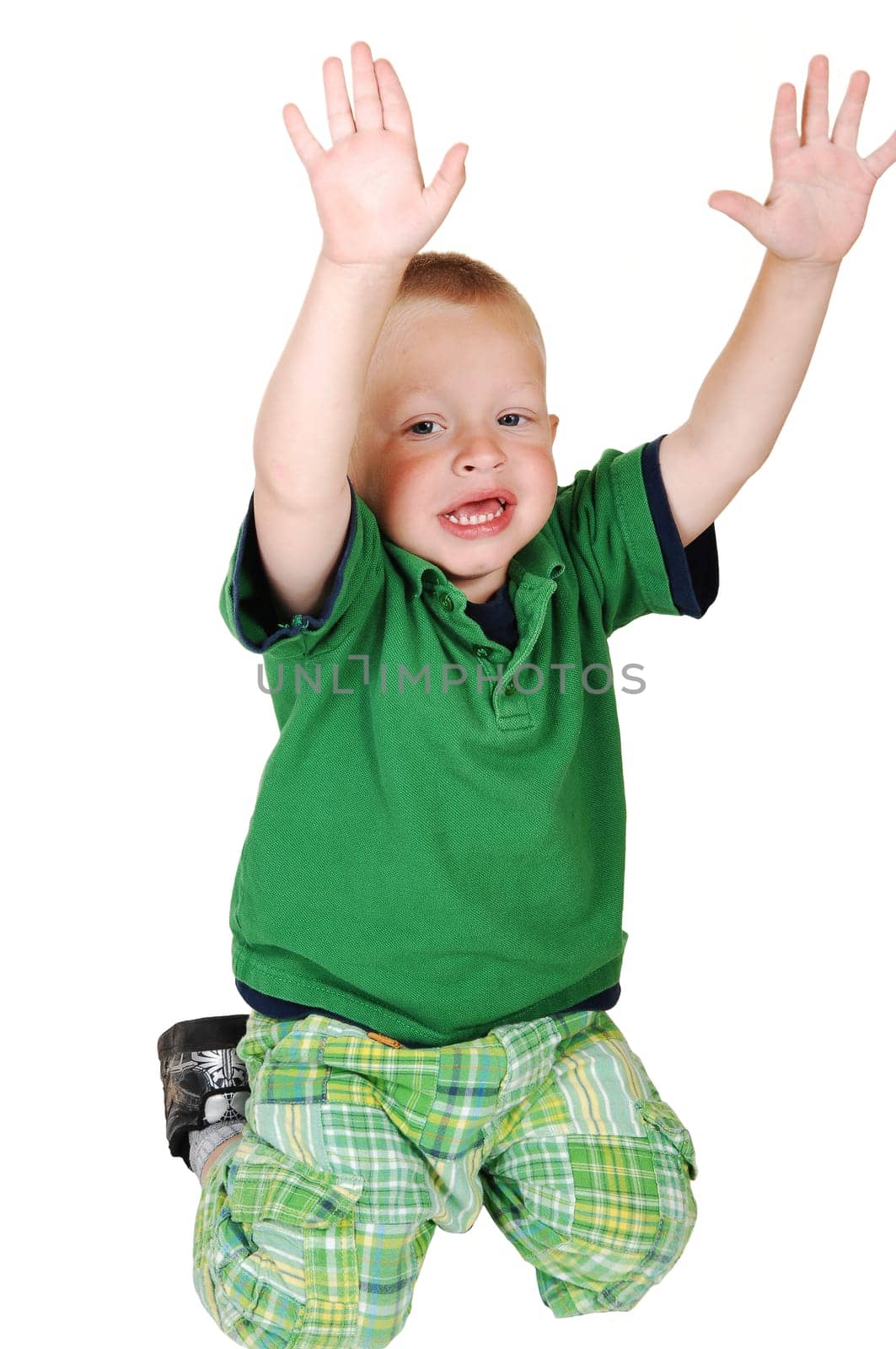 Little boy having fun.