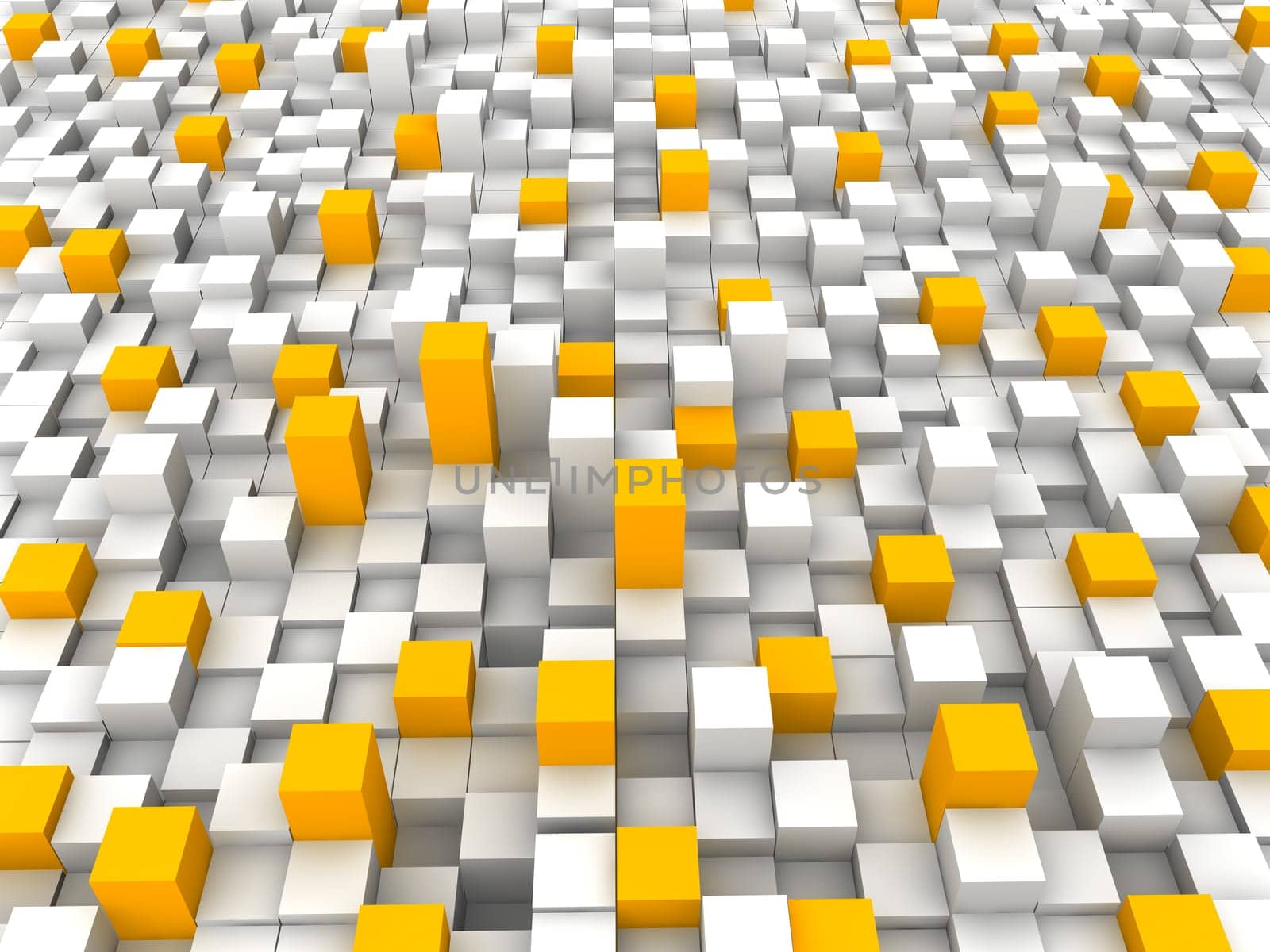 Orange and white blocks